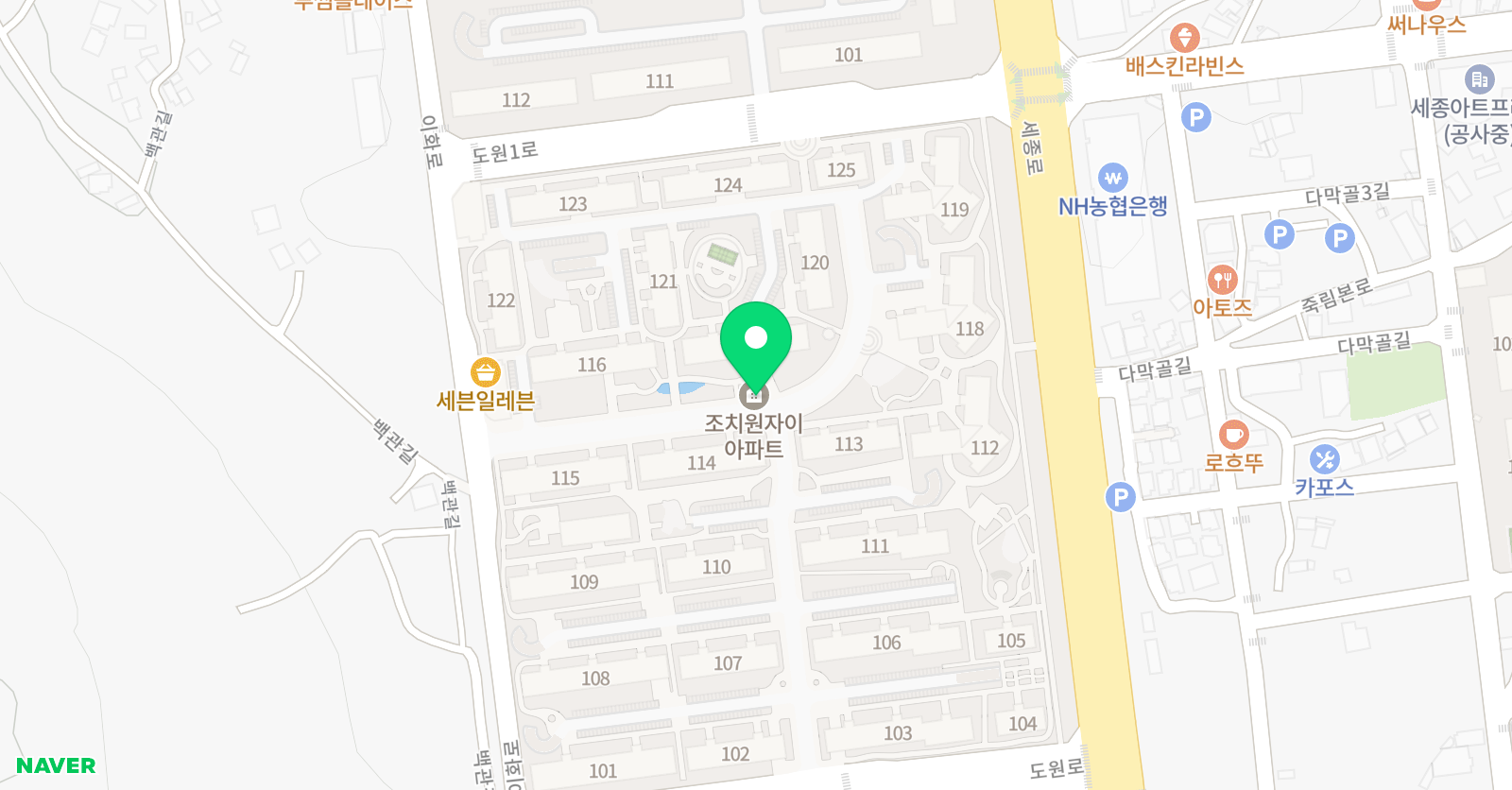 삼성 영어 도원초교실 학원 위치