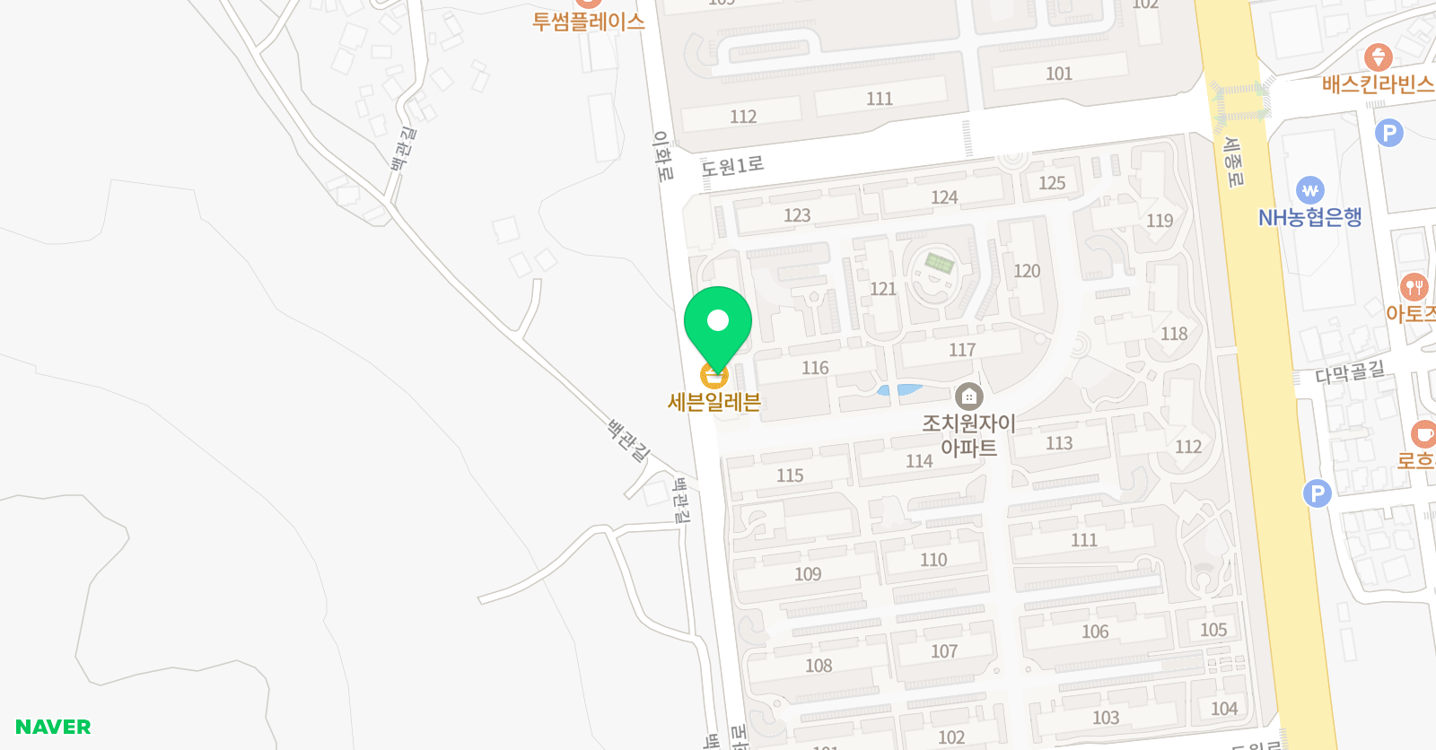튼튼 영어학원 도원마스터클럽 위치