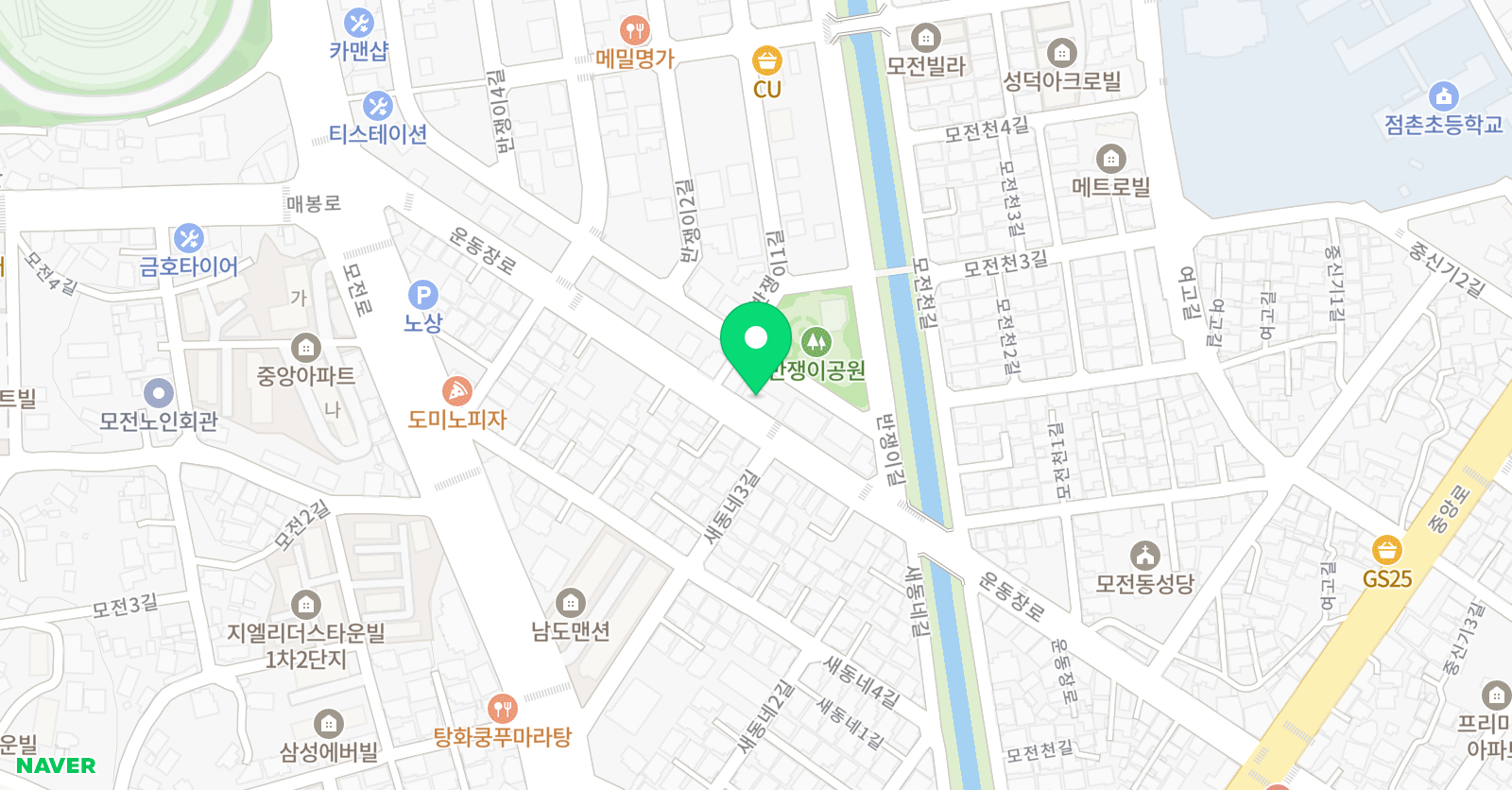 계명대스페이스 태권도 위치