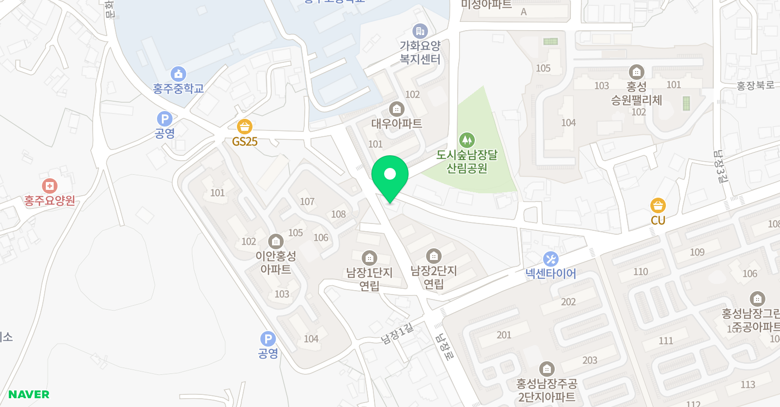 홍성MTM학원 위치