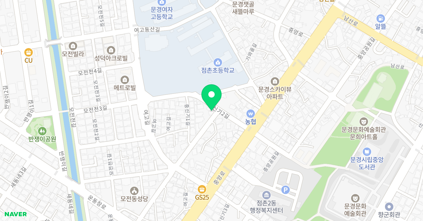 푸른 화실 위치