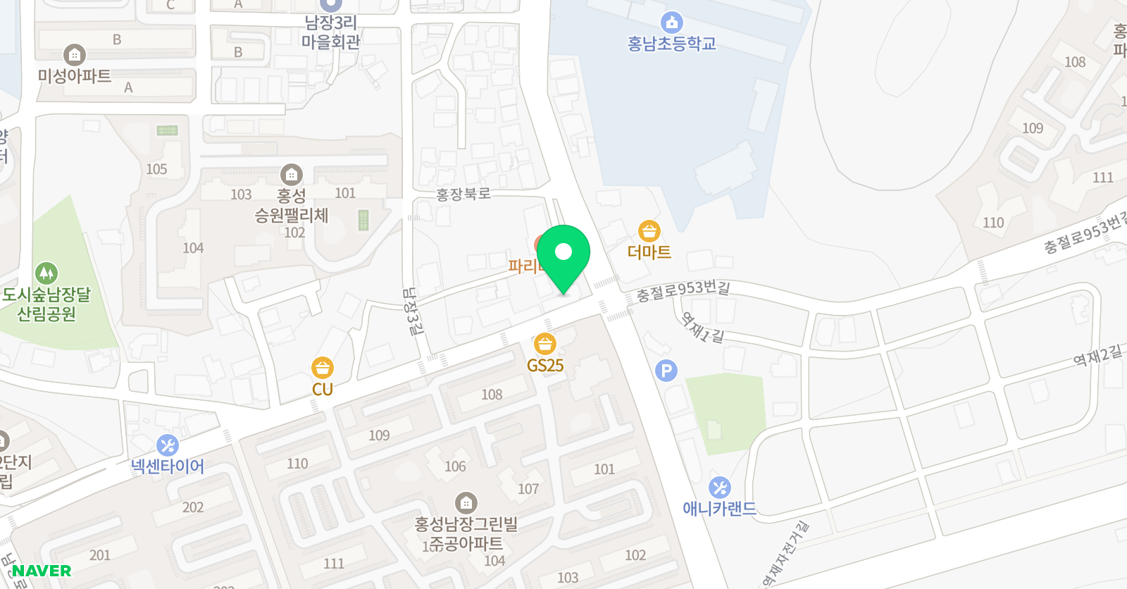 딱풀리는 수학 홍성홍남점 위치
