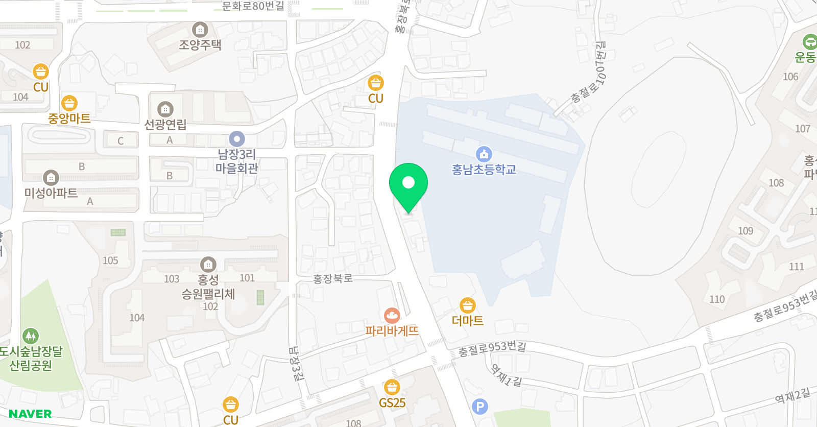 삼성영어셀레나 홍남학원 위치