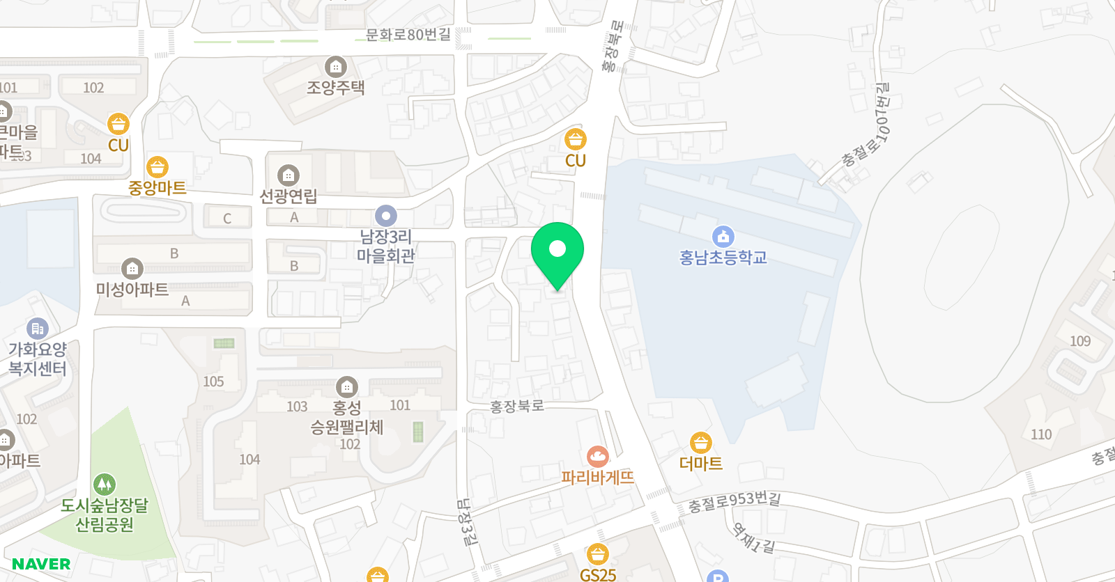 라온 학원 공부방 위치
