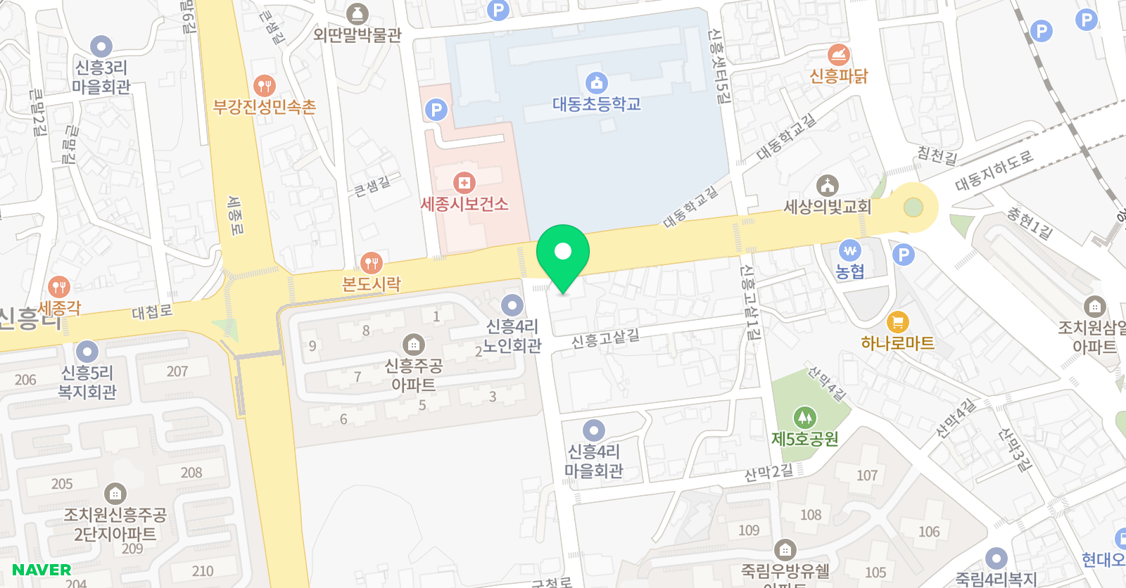 세종 승리태권도 위치