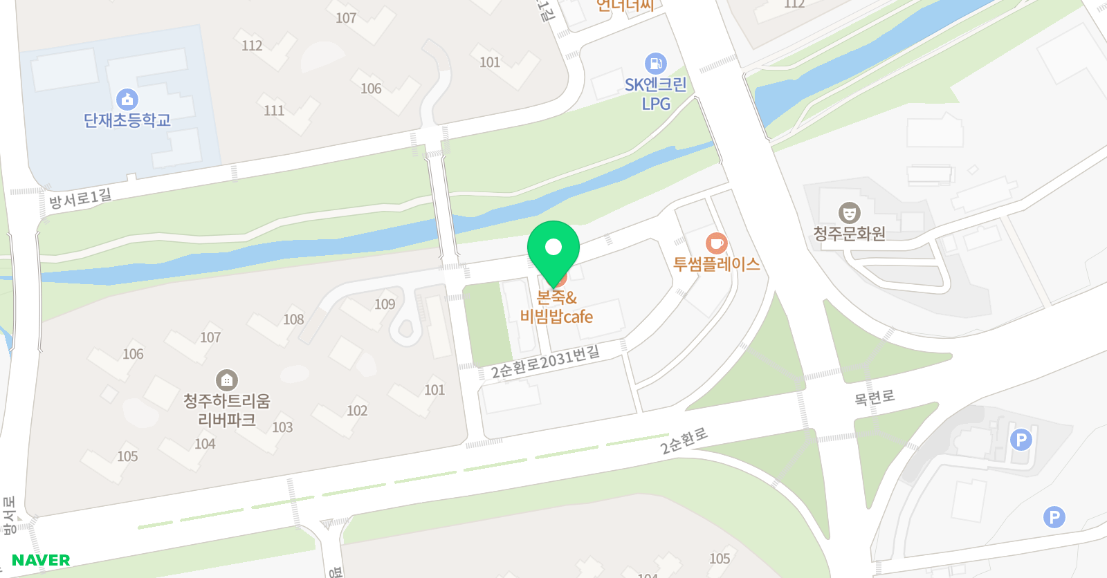 방서장예음음악학원 위치