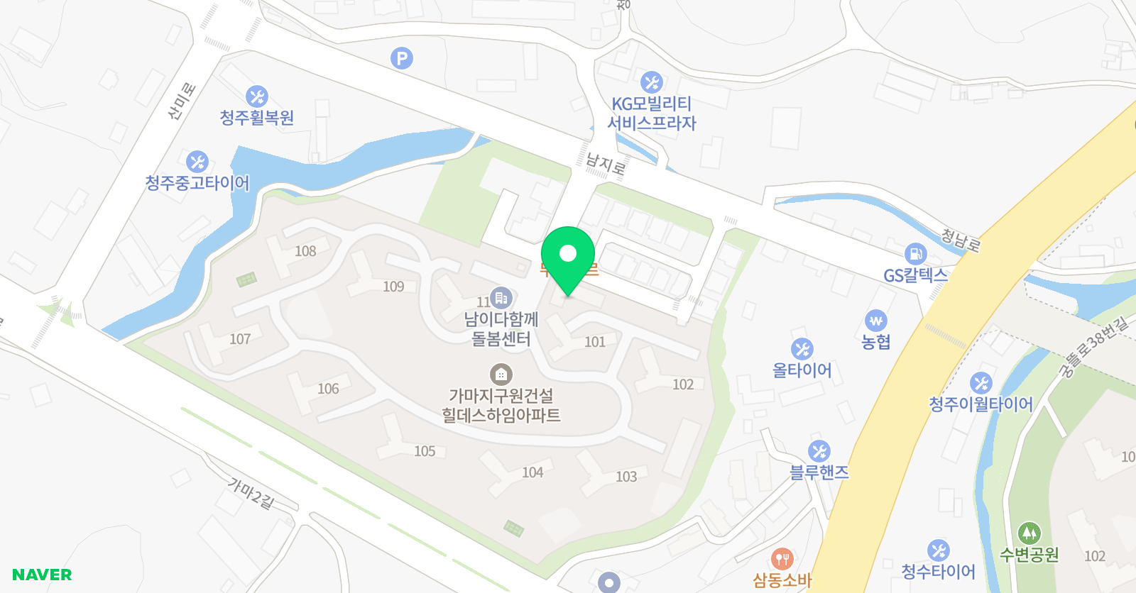 샾&플랫 음악학원 위치