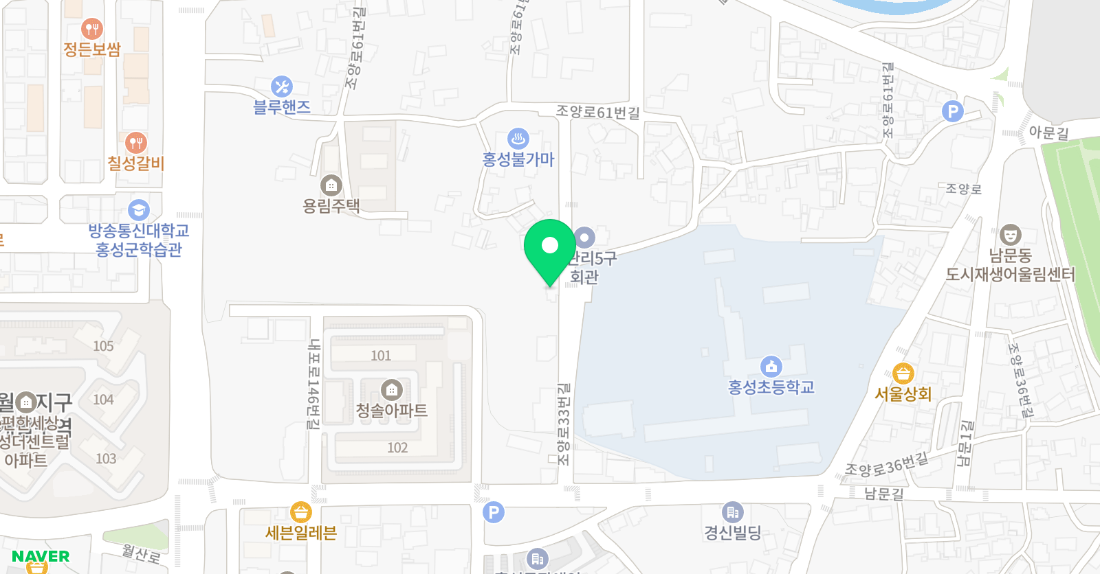 E해법 수학교습소 홍성 위치