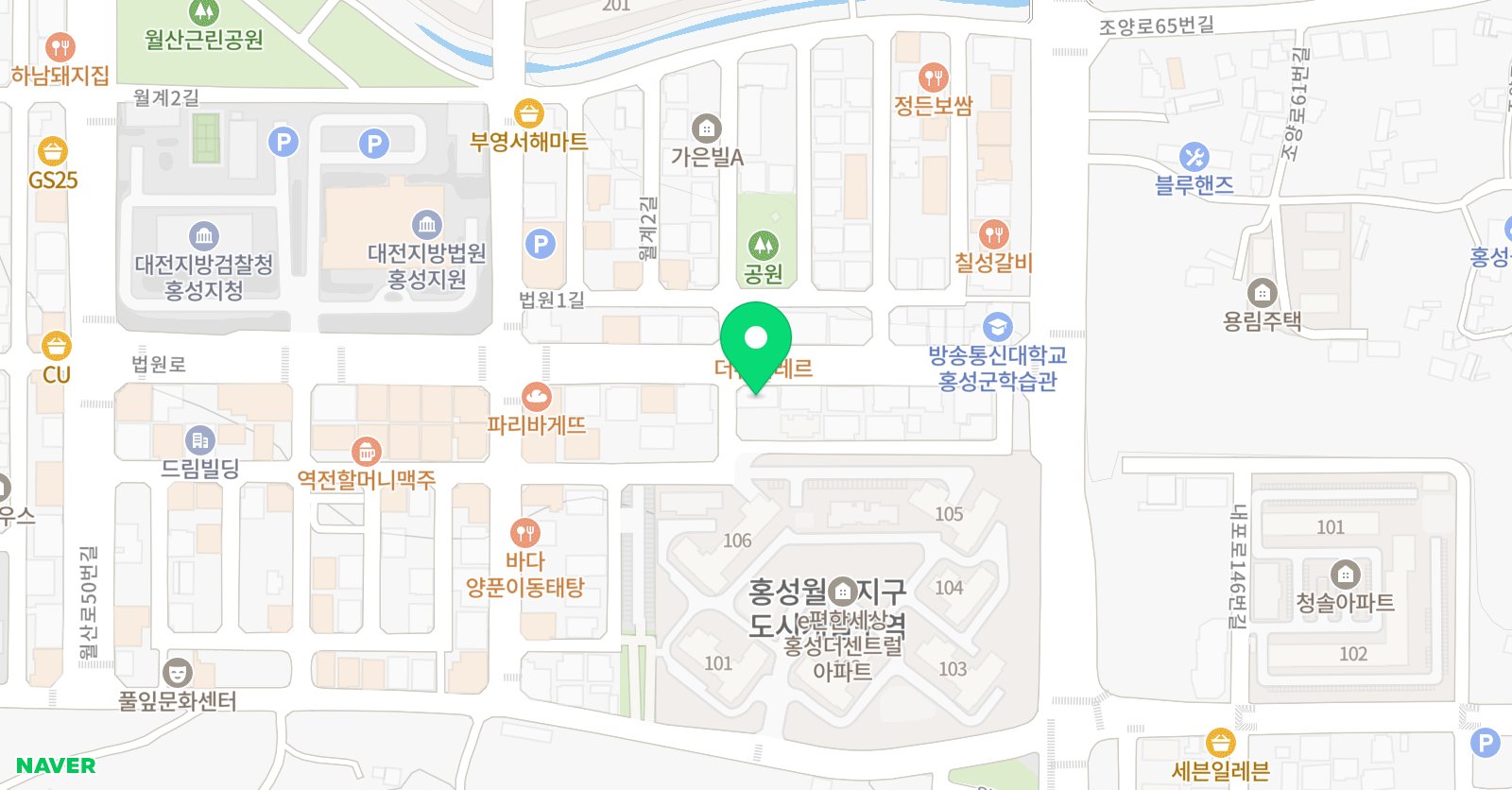 아소비학원 홍성점 위치