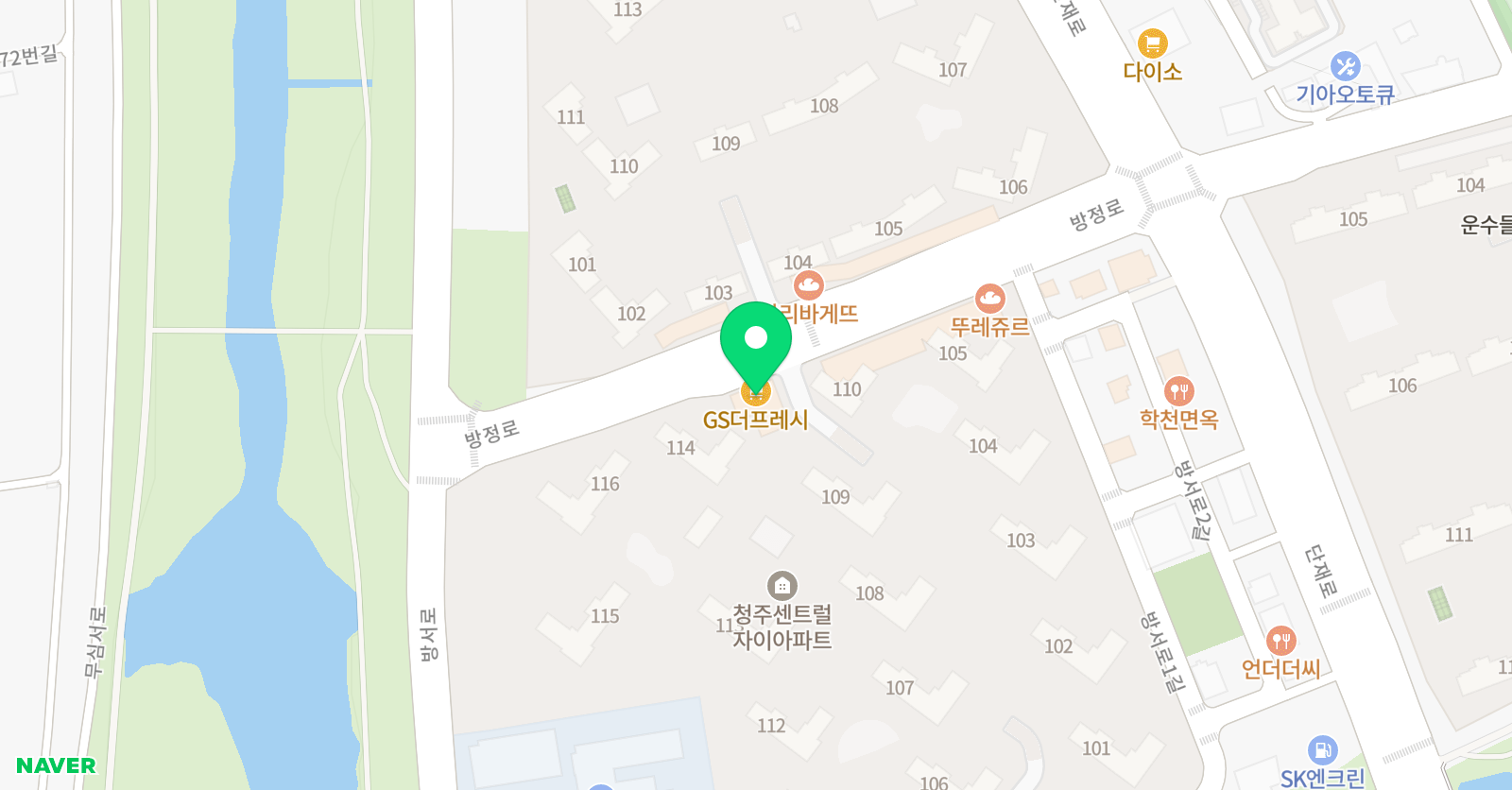 뮤엠 영어 방서자이점 위치