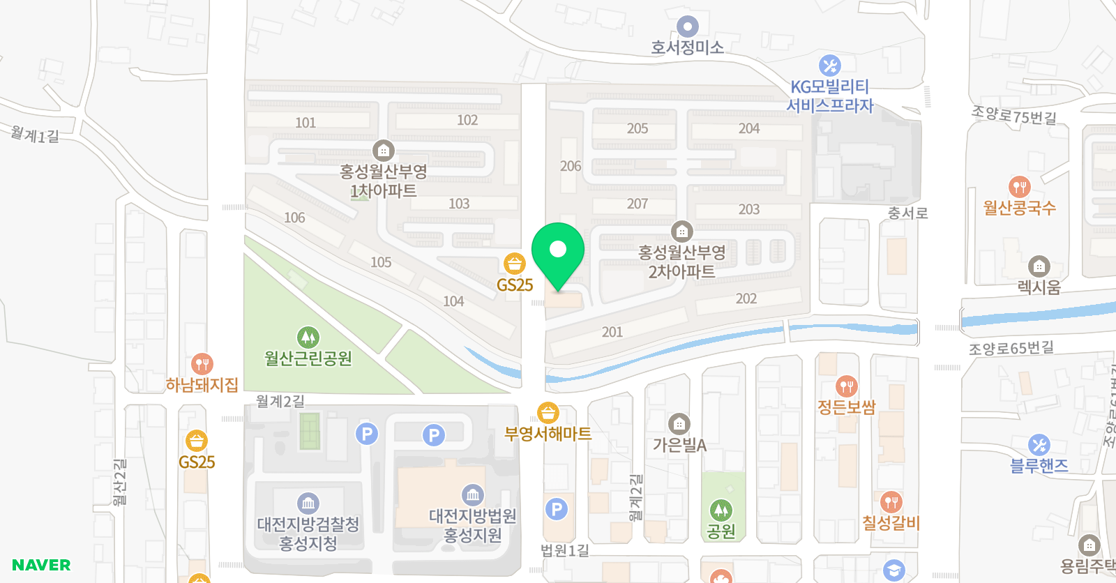 부영홍성 태권도 합기도 위치