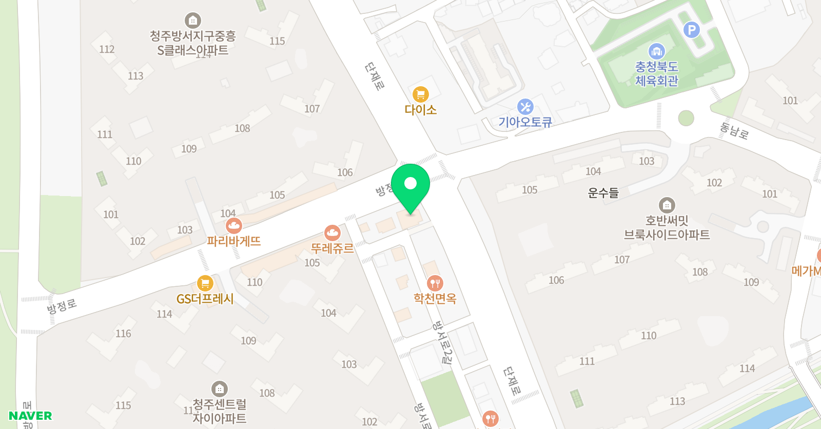 빨간펜 수학의달인 청주방서단재점 위치