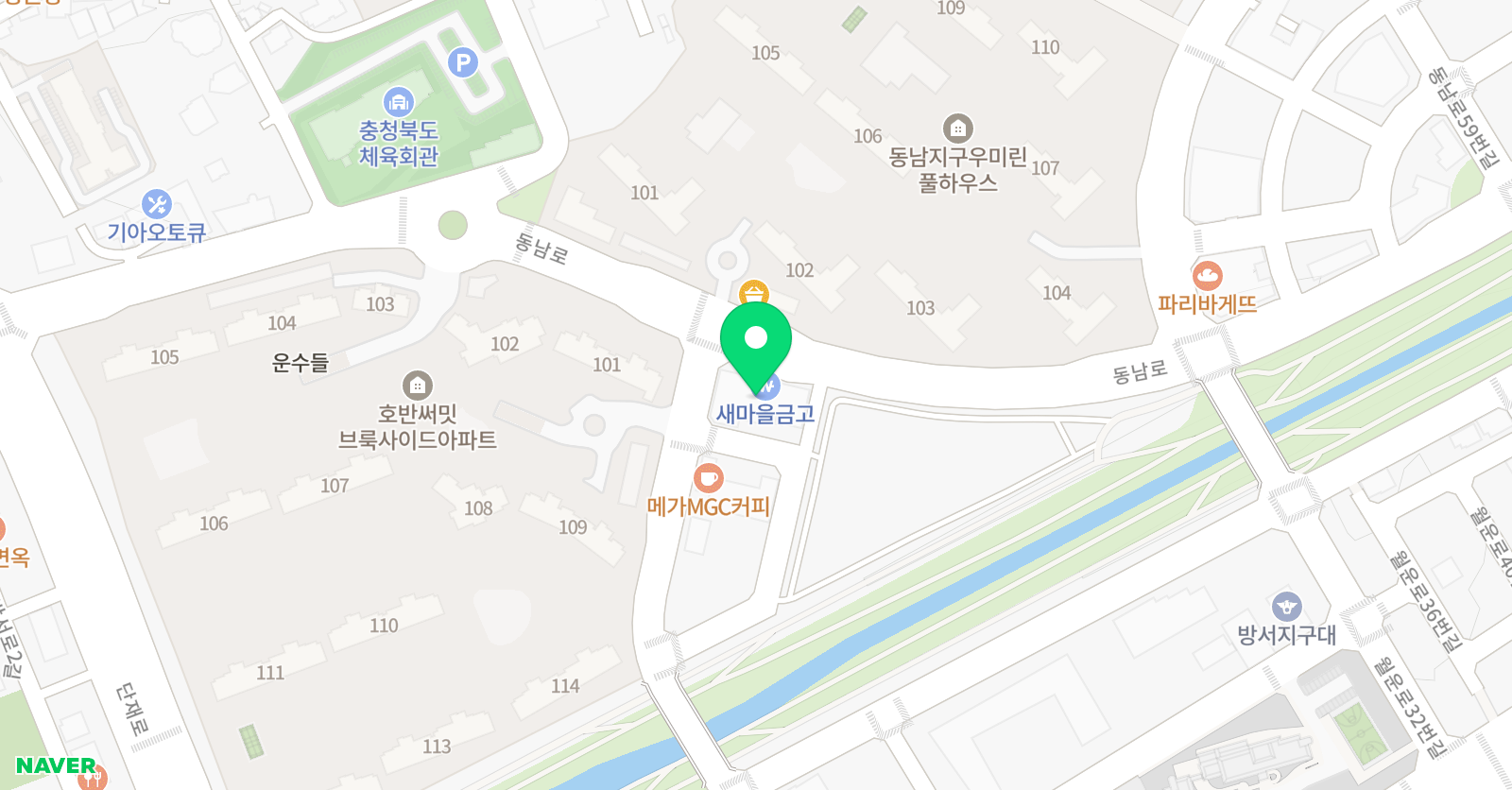 한우리 독서토론논술 청주운동독서교실 위치