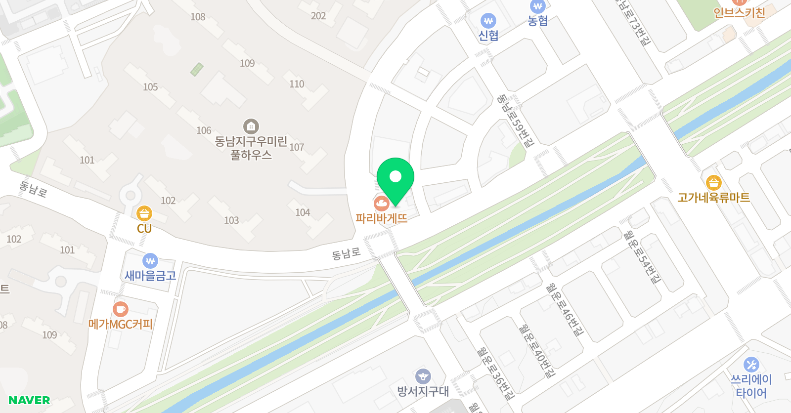 스마트해법 영어수학 방서동남점 위치