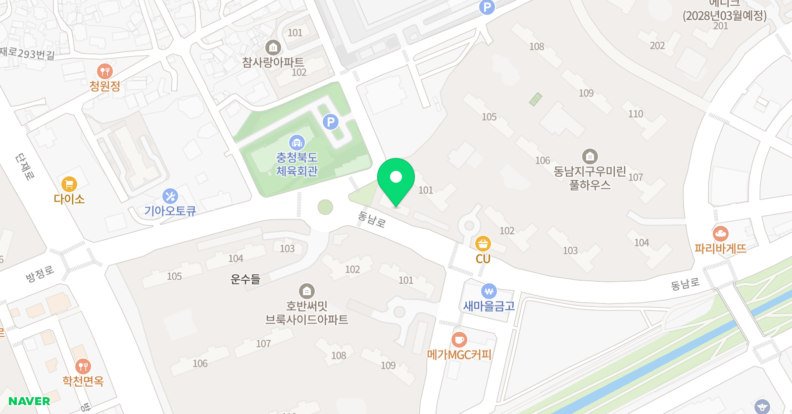 유니팝 미술학원 방서동남센터 위치