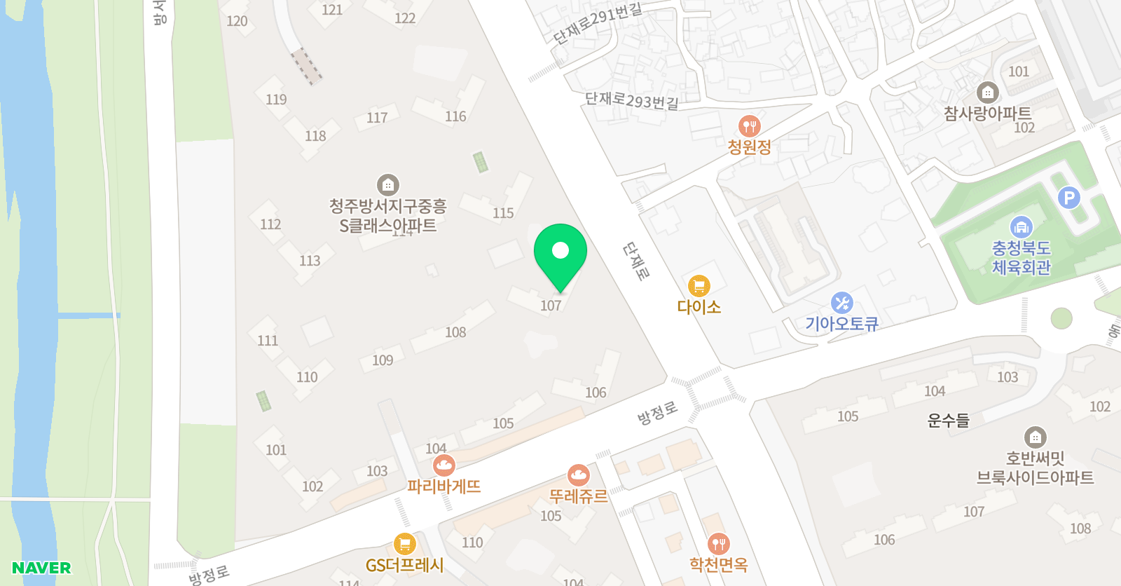 뮤엠 영어 방서중흥NEST 위치