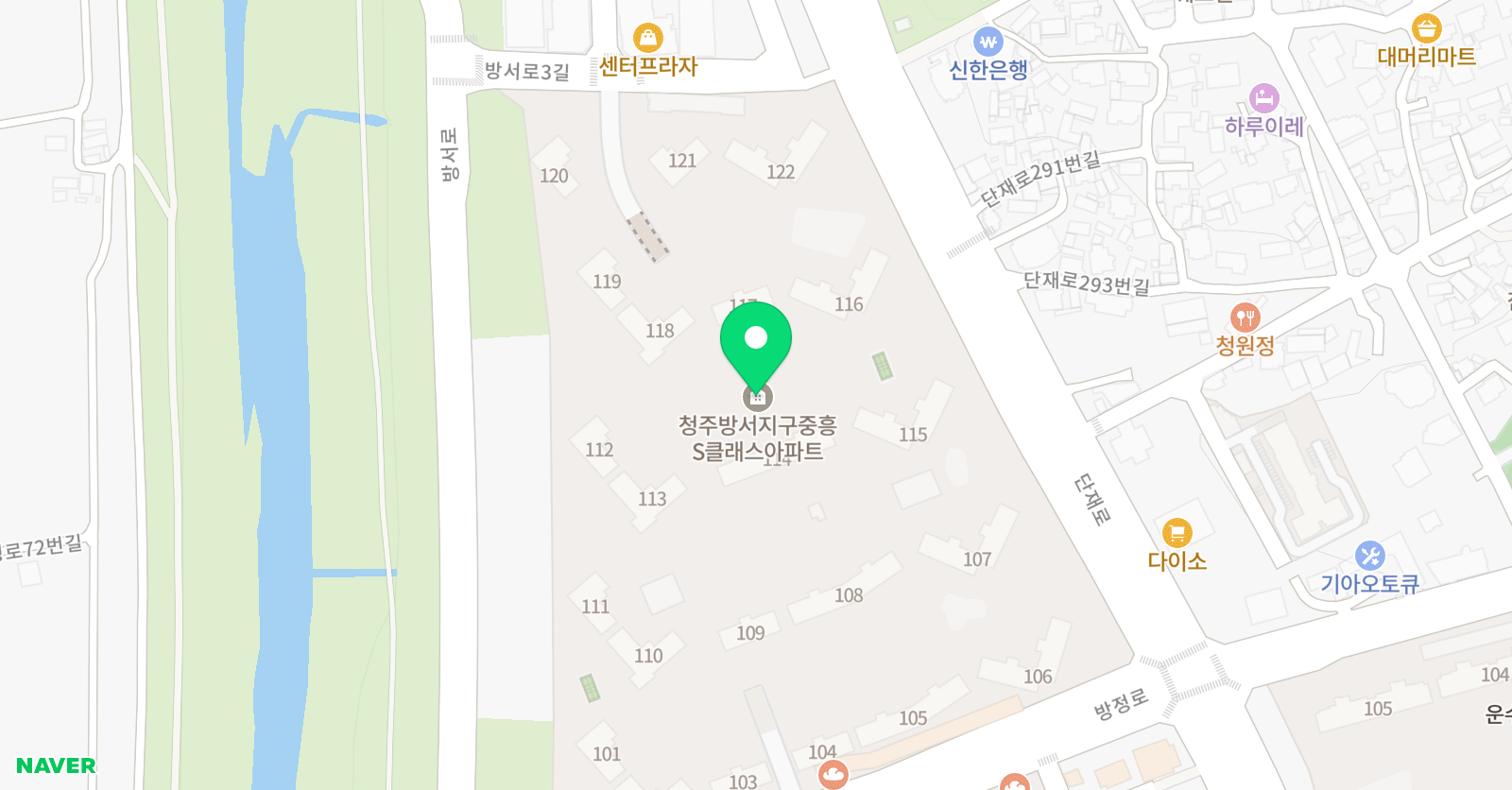 아소비 청주방서중흥점 위치