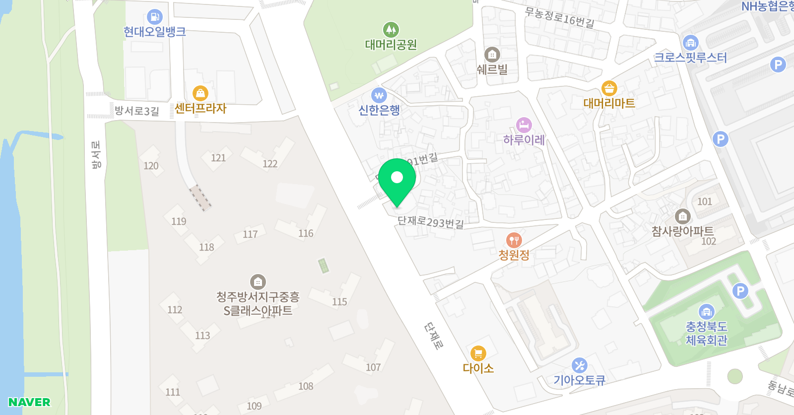 청주 타기클라이밍센터 위치