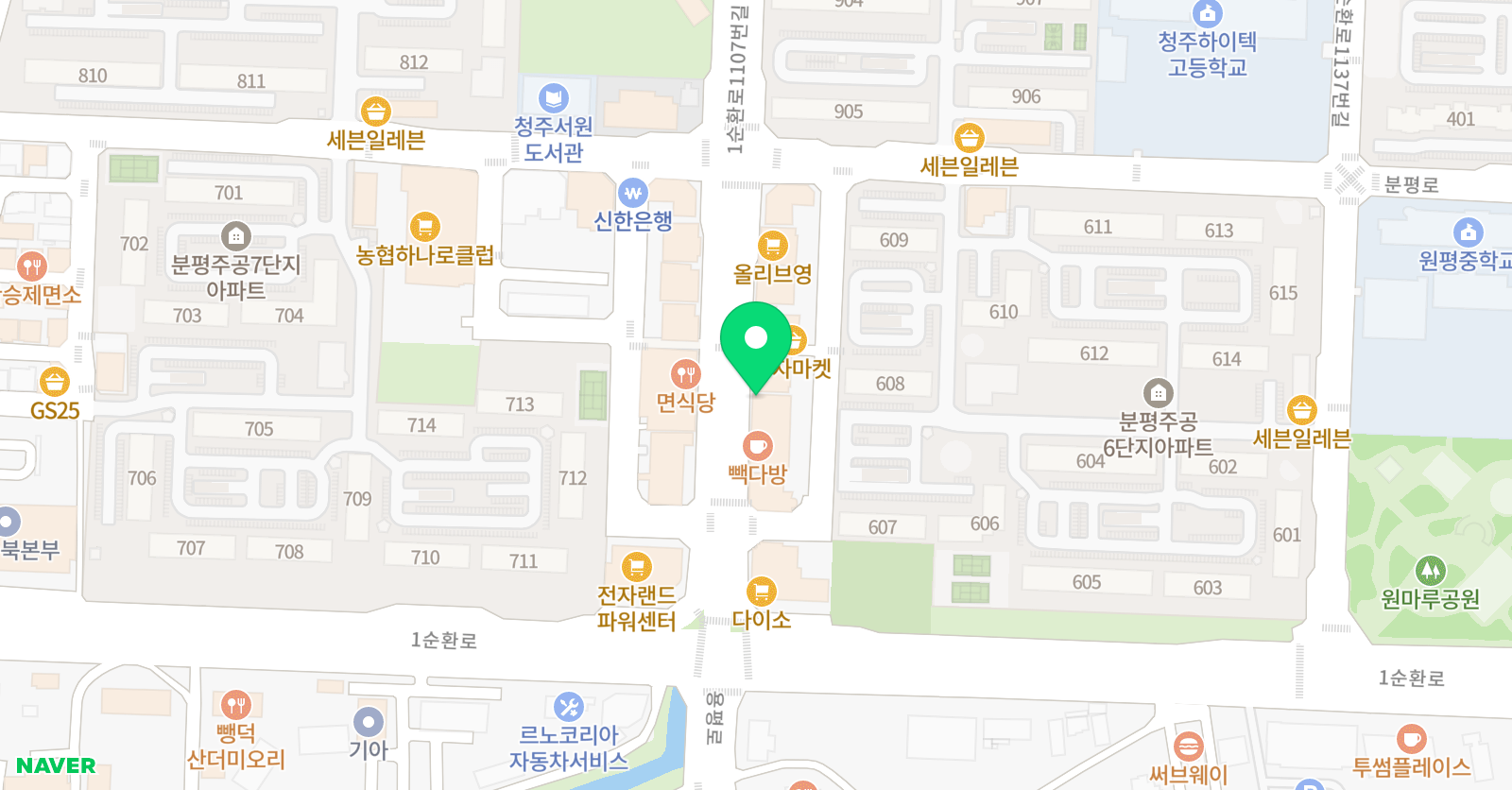이솔루션 영어학원 위치