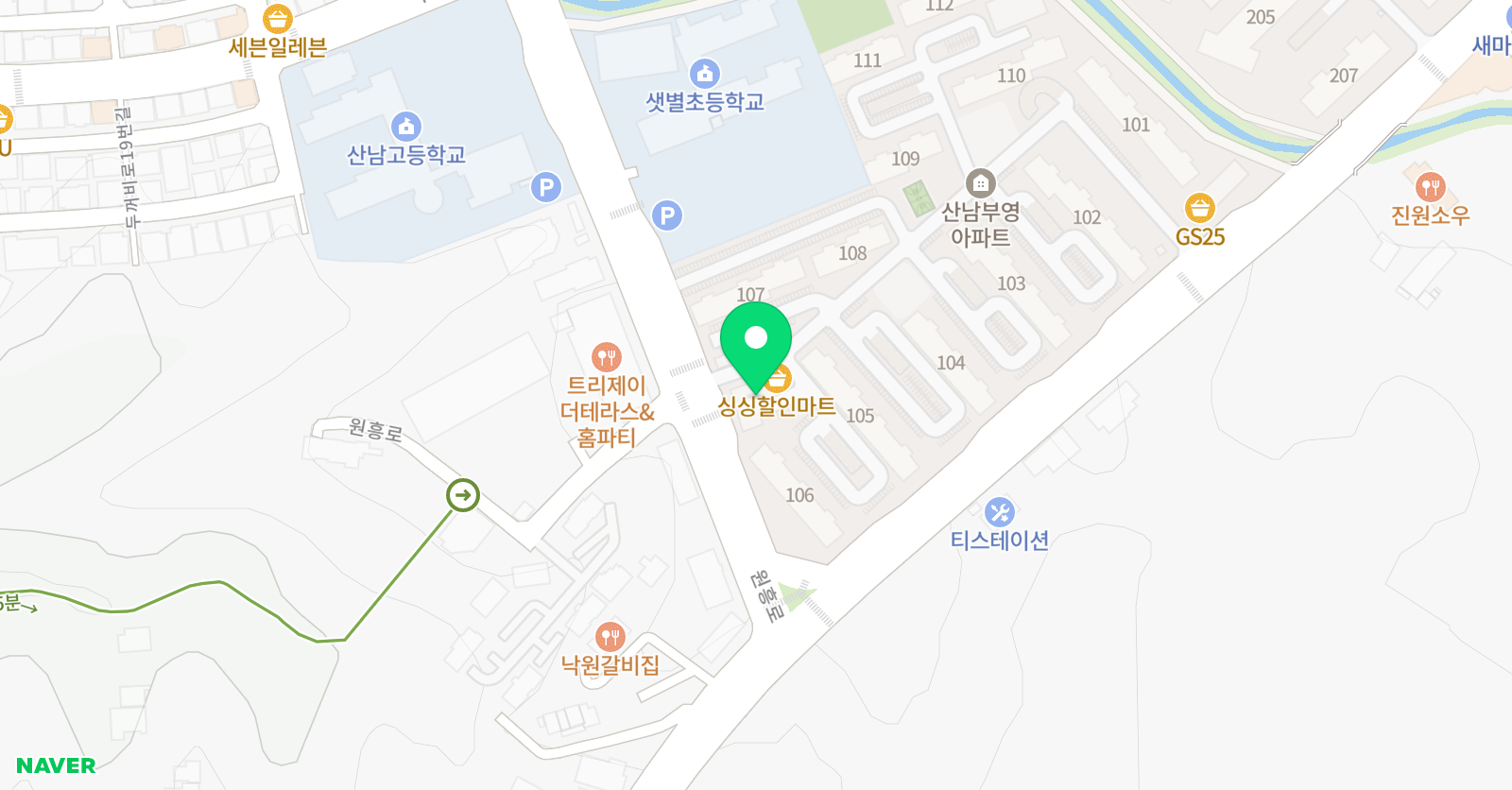 국가대표MAS 태권도장 위치