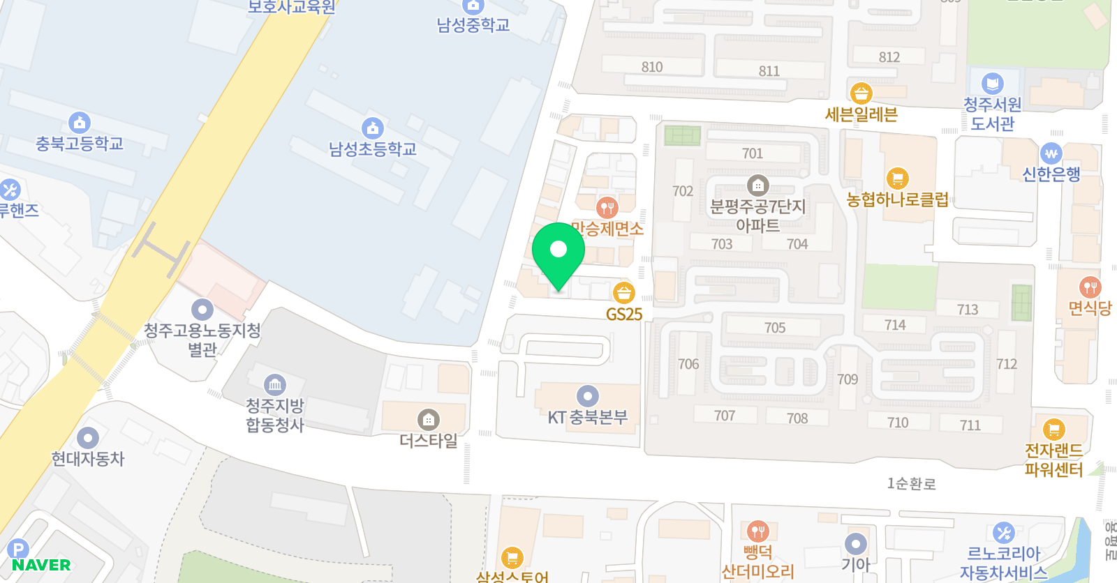 뿌리 미술학원 위치