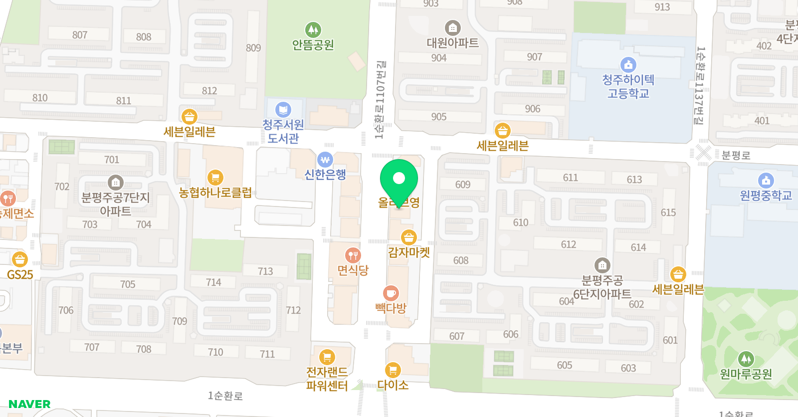 올인원 스터디랩 입시학원 위치