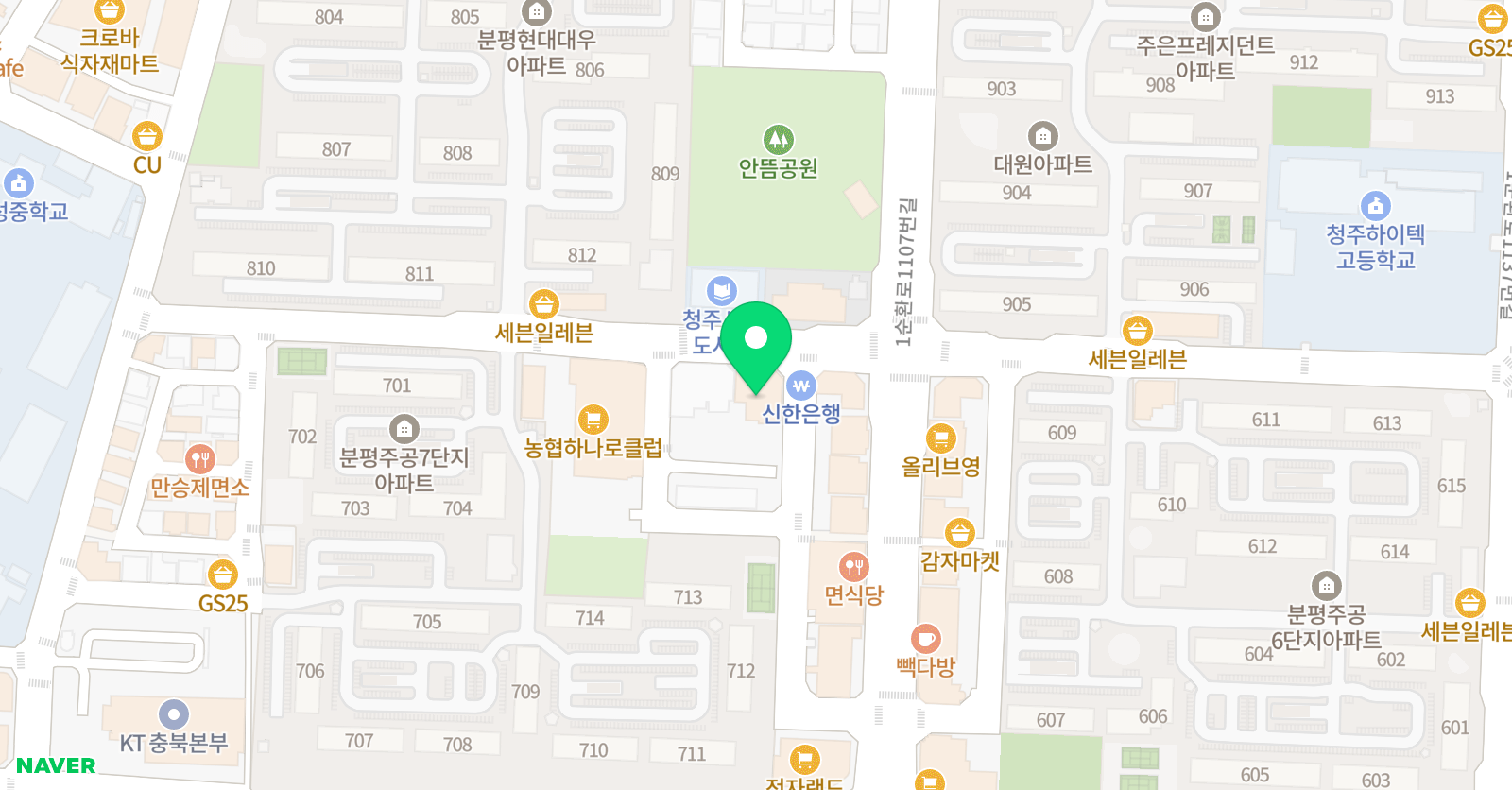 눈높이러닝센터 분평학원 위치