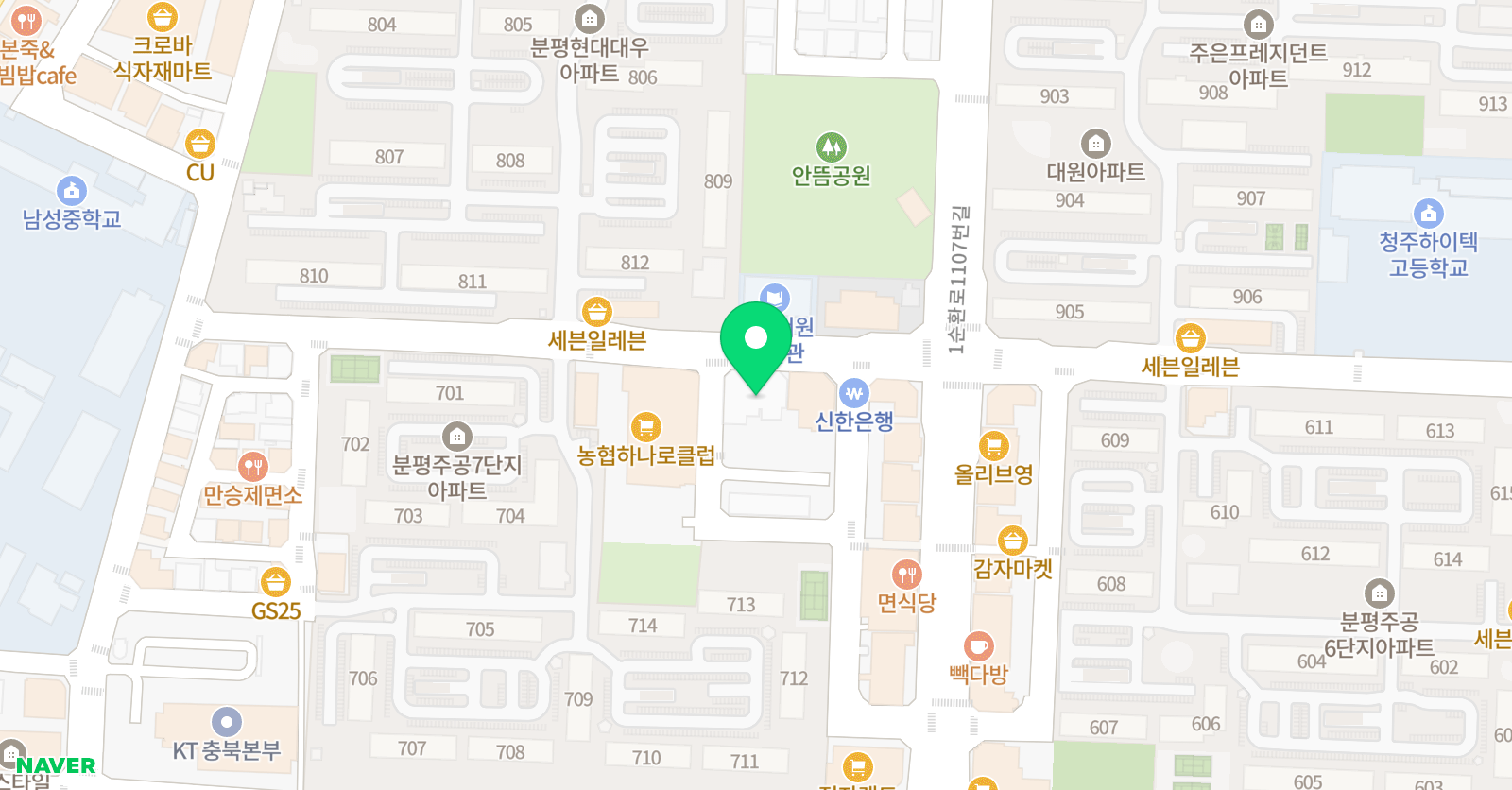 글나래 국어학원 위치