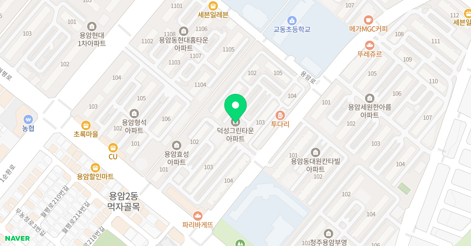 3030영어 용암교동러닝센터 위치