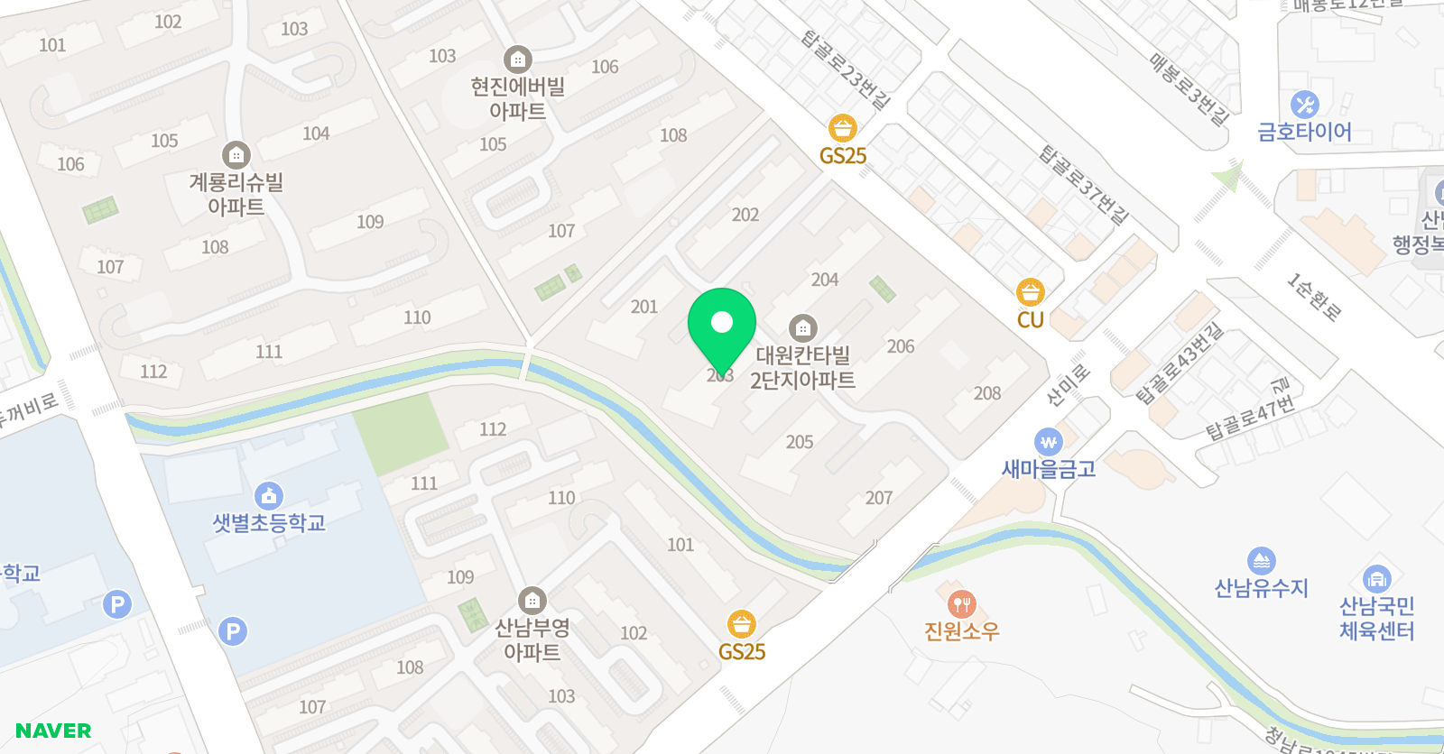 강쌤최상위 수학교실 위치