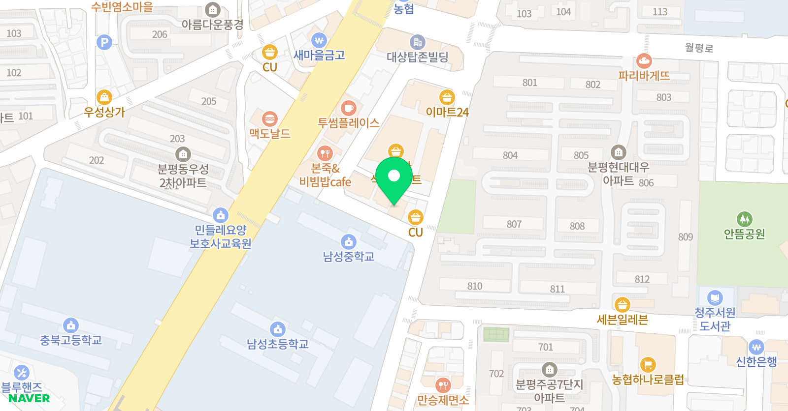김샘 영어교습소 위치