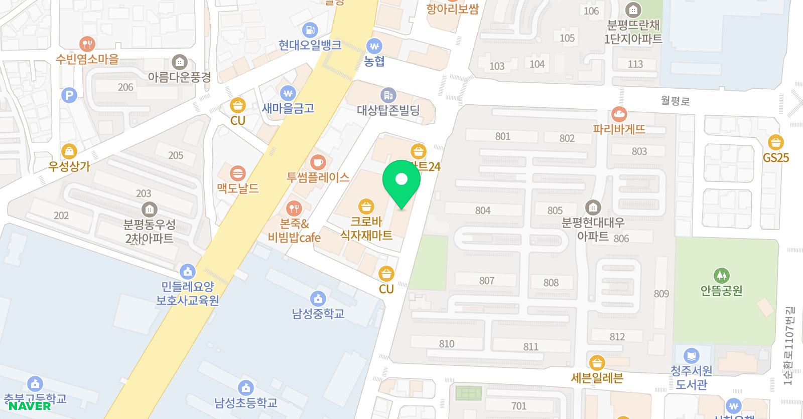 혜미안 수학학원 위치