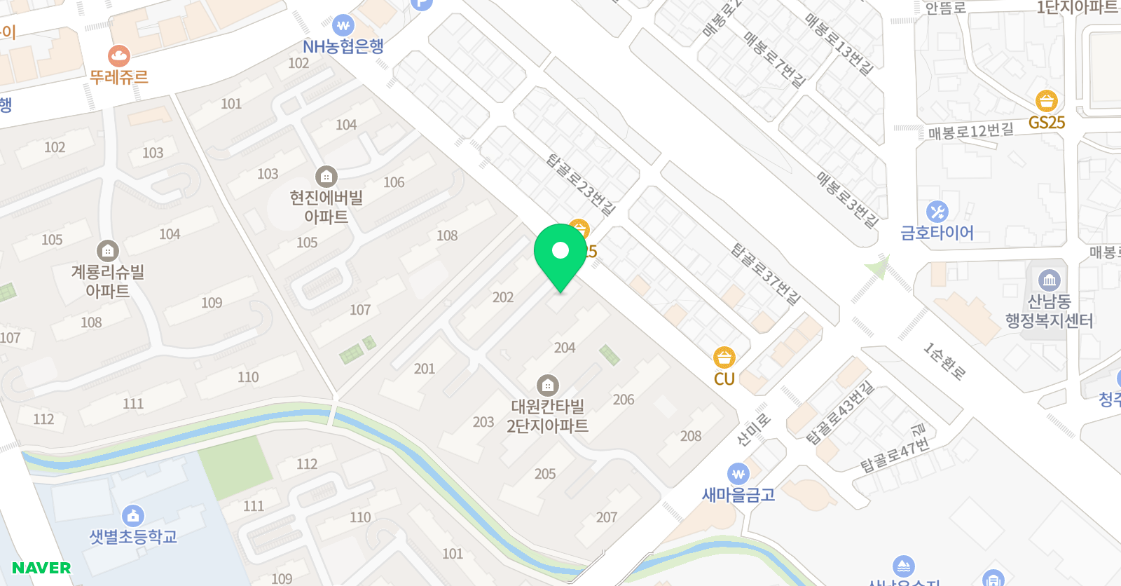 삼성영어 샛별교실 위치