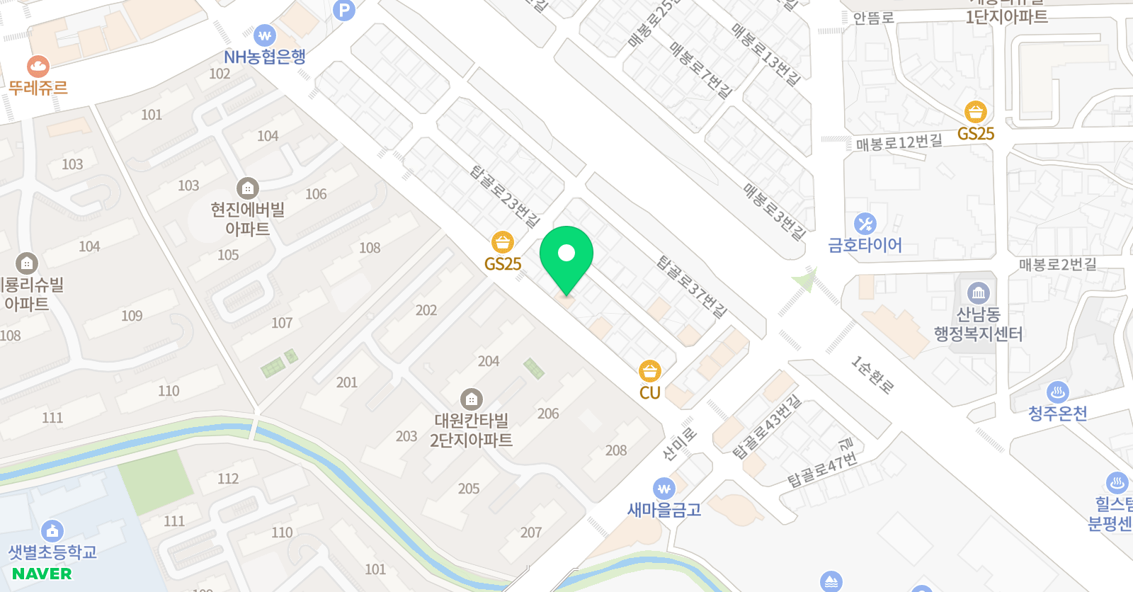 플라톤아카데미 산남교실 위치