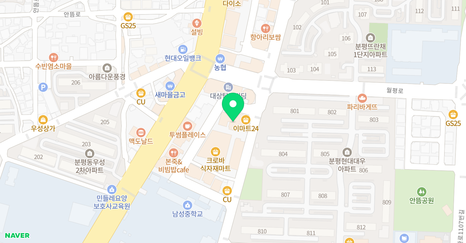 위너스빌 어학원 위치