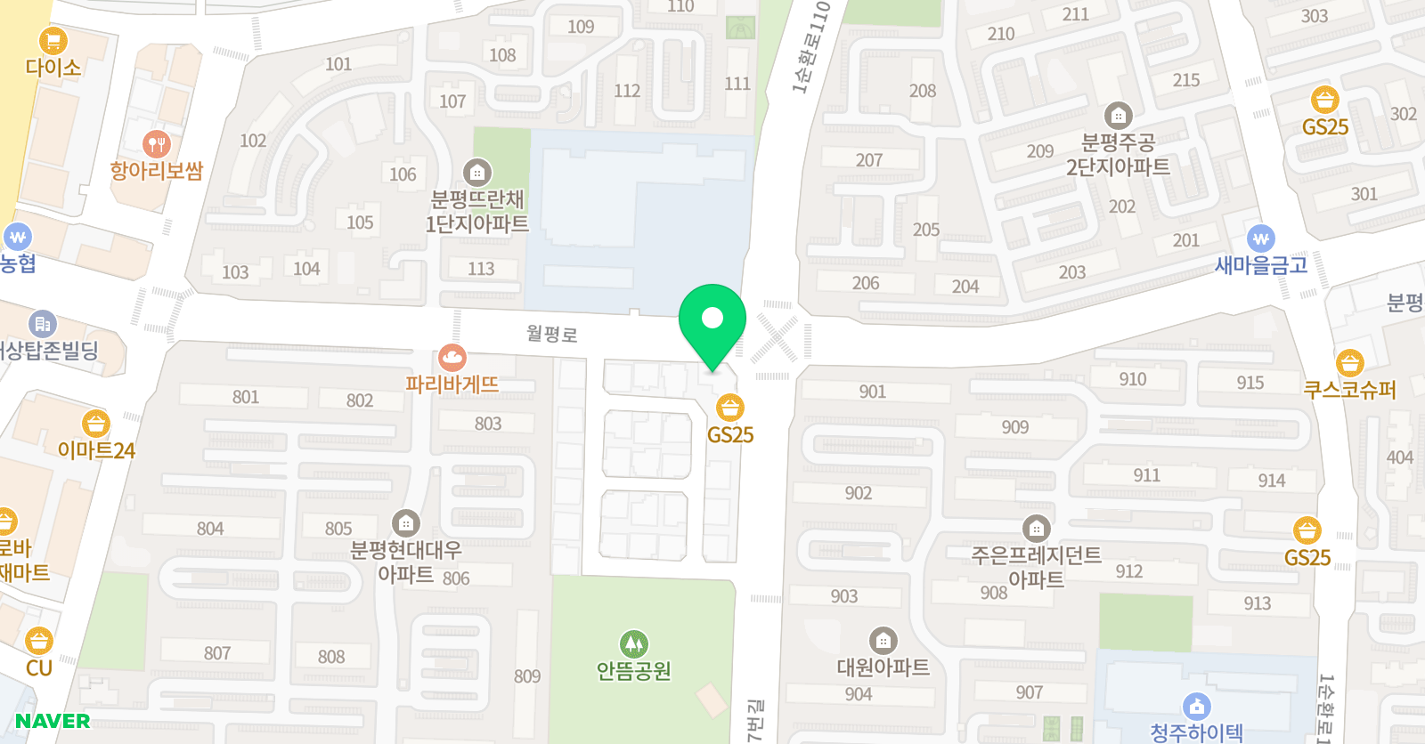 청주대학교 우리 태권도 위치