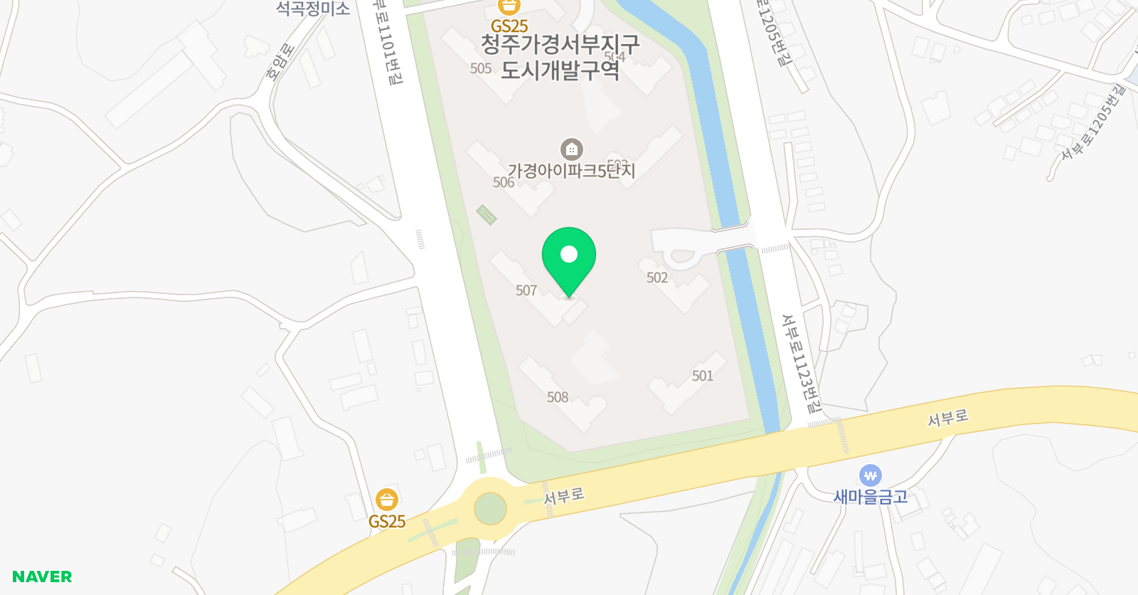 삼성 영어학원 가경학습관 위치