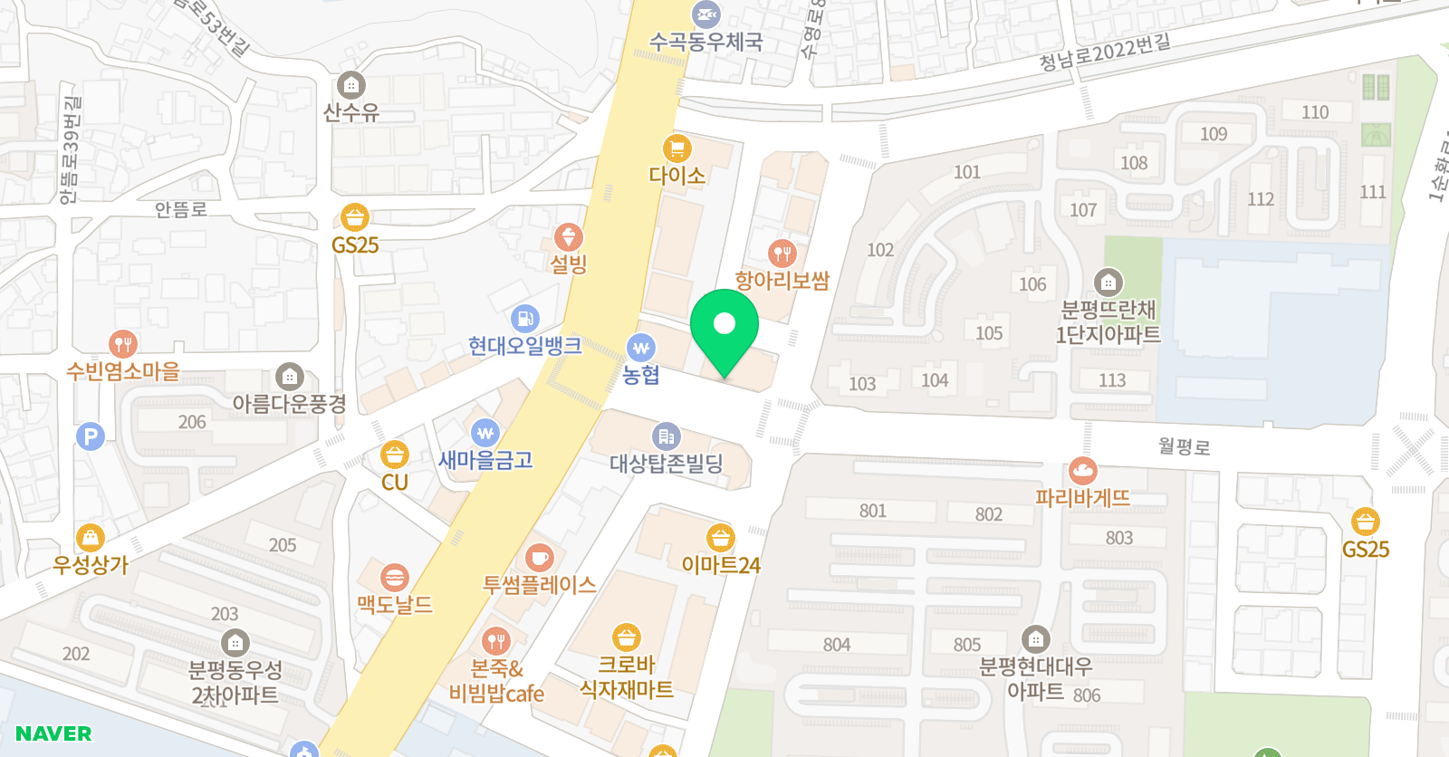 아뜰리에 미술학원 위치