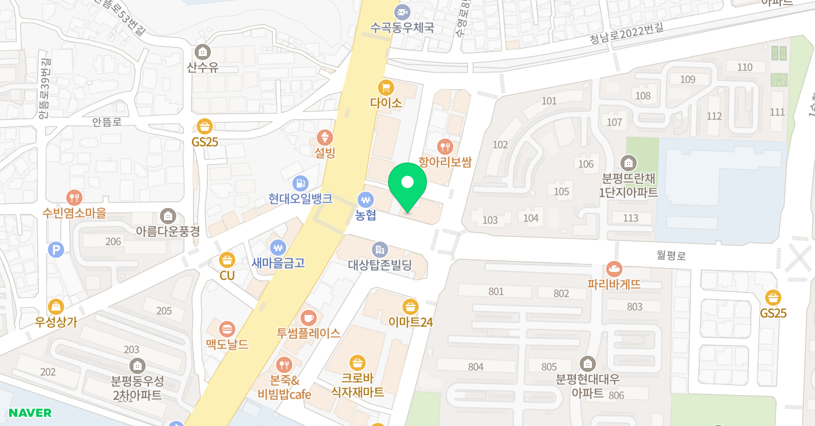 GnB 어학원 남평캠퍼스 위치