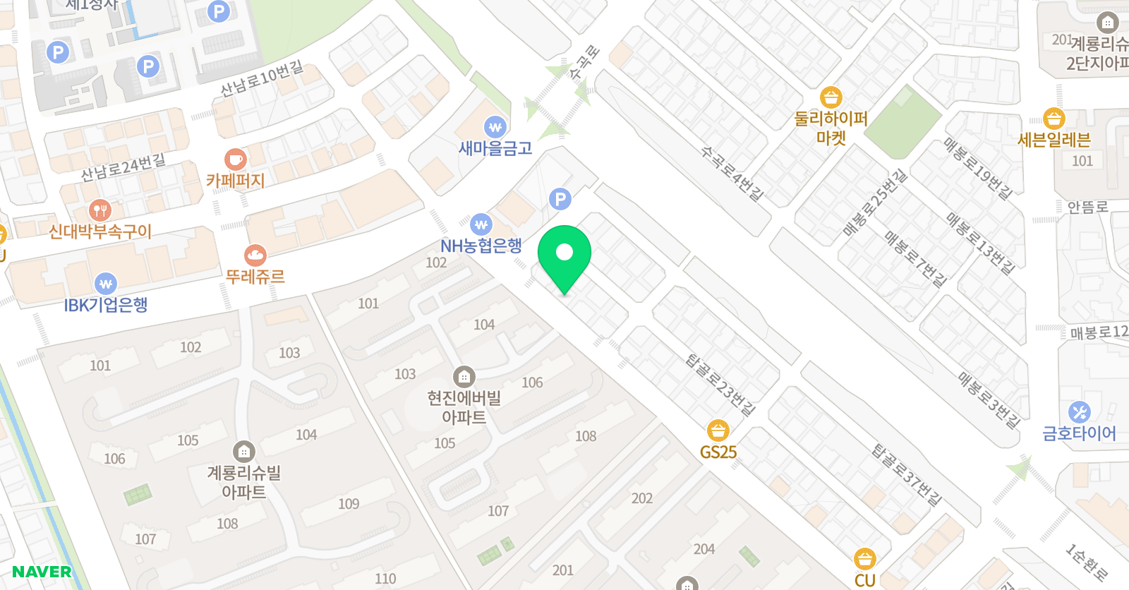 시찌다 교육원 위치