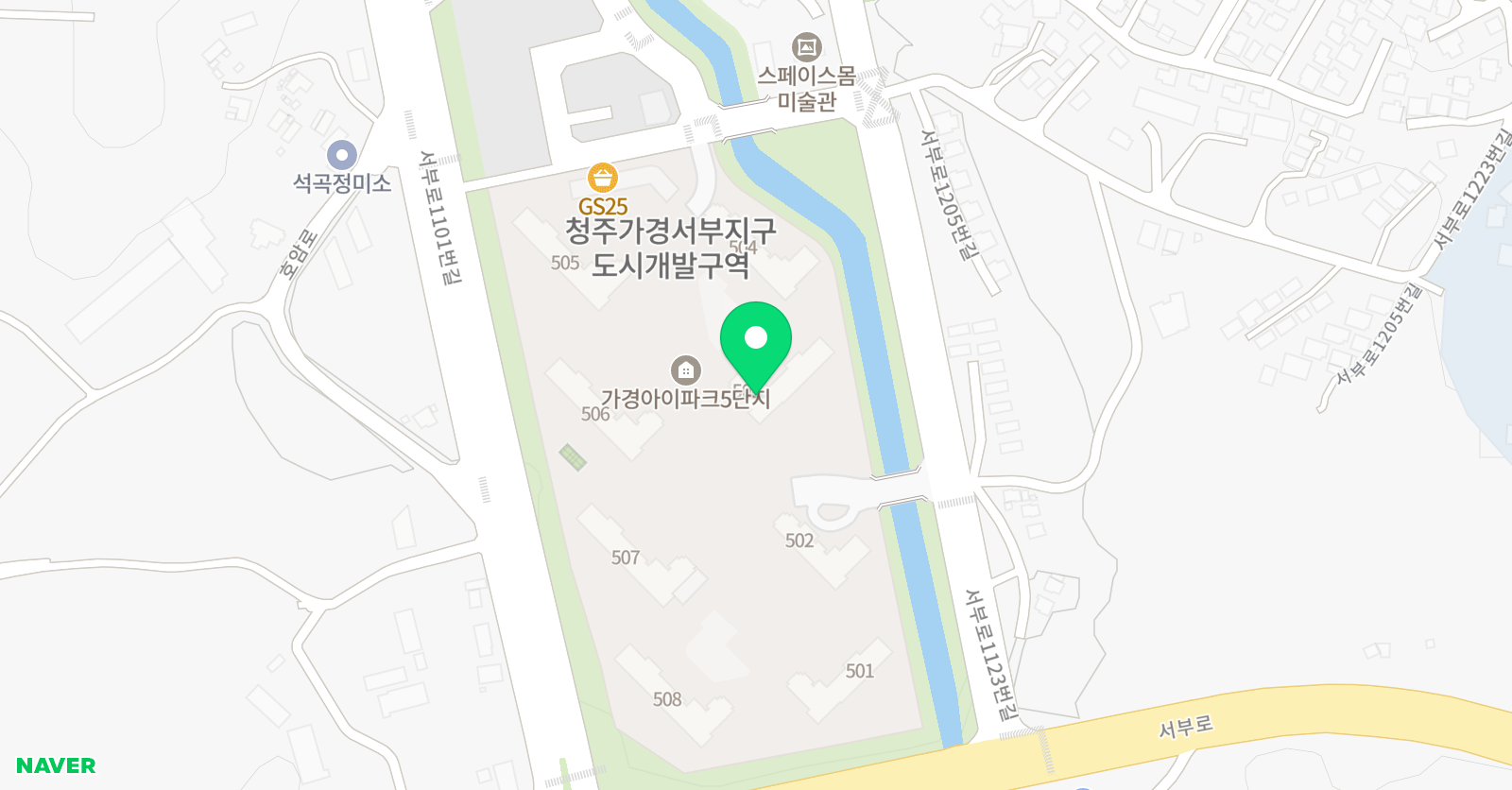 크리아트 가경아이파크원 위치