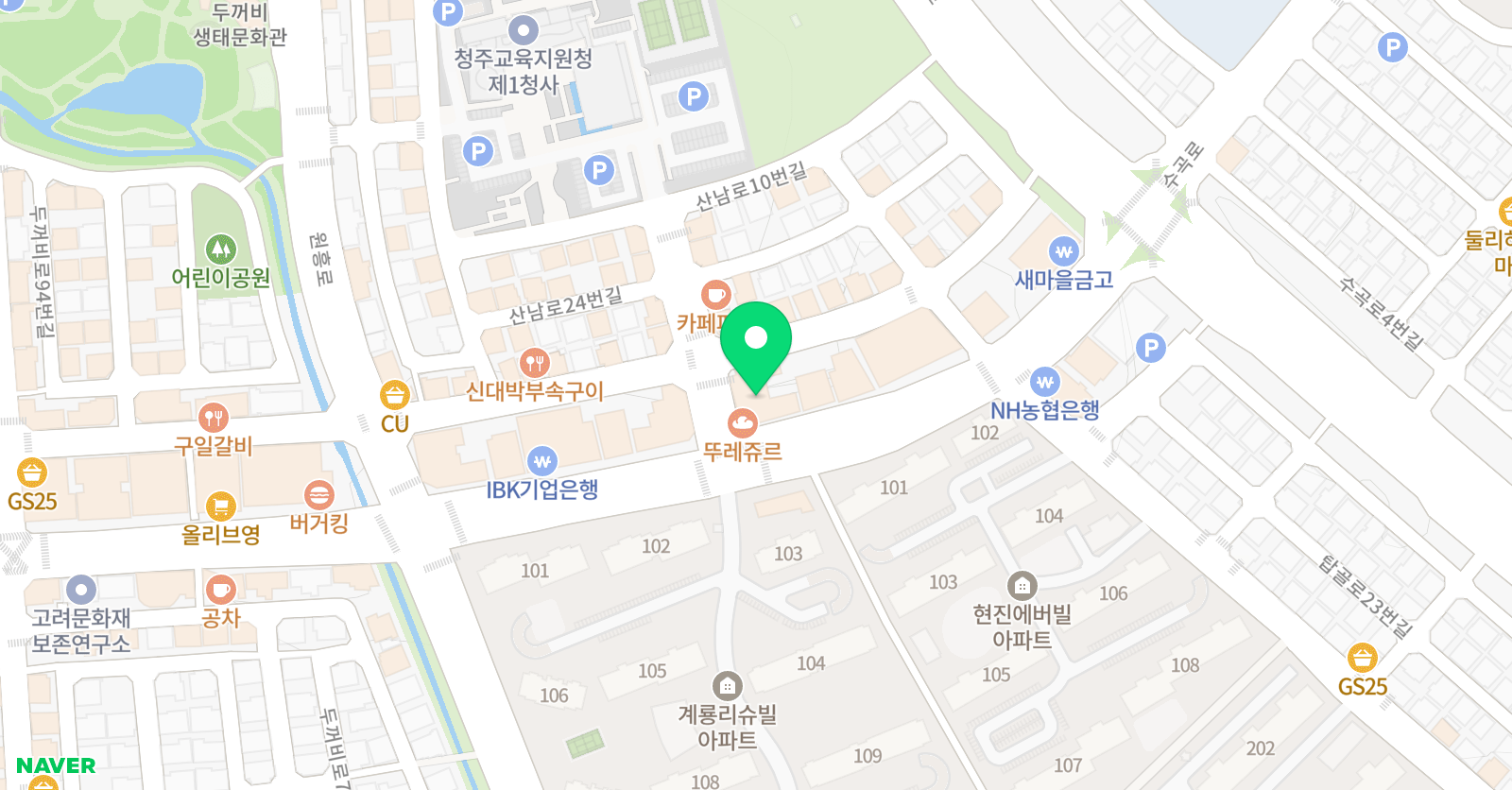 론 수학&과학학원 위치