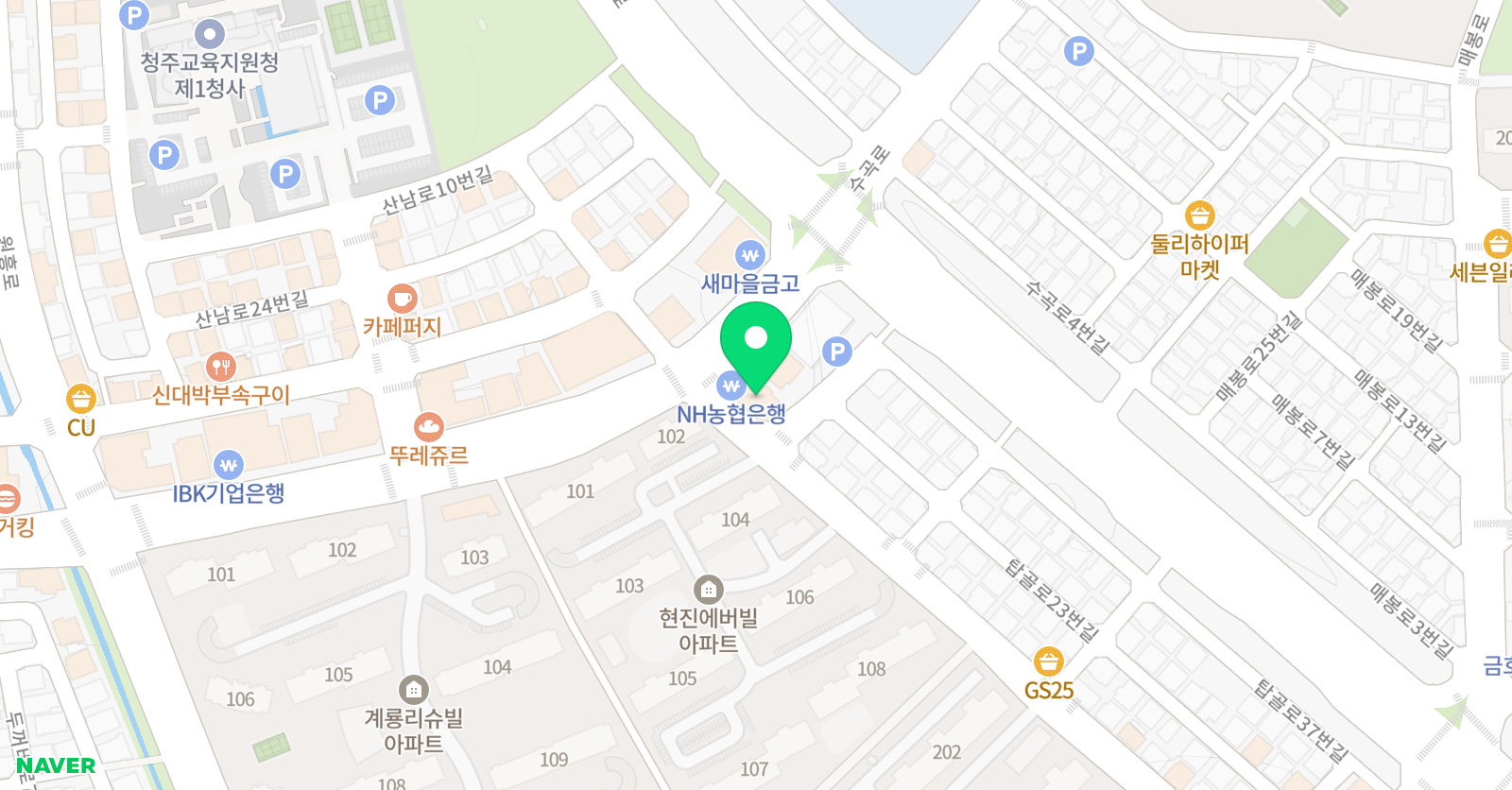 새노래 음악학원 위치