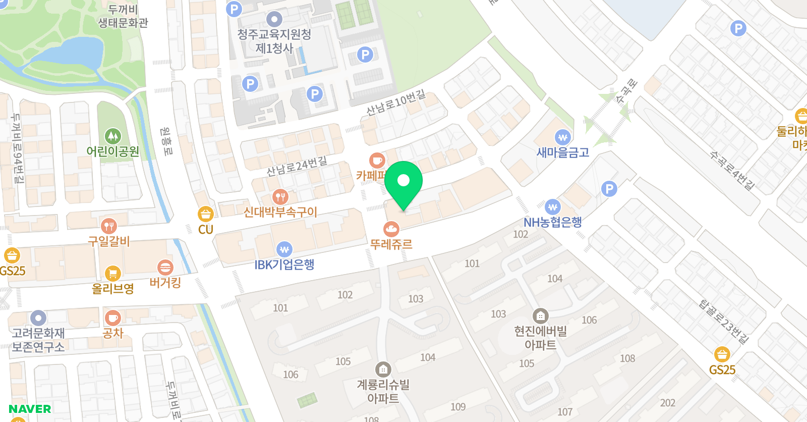 송영민 수학학원 위치