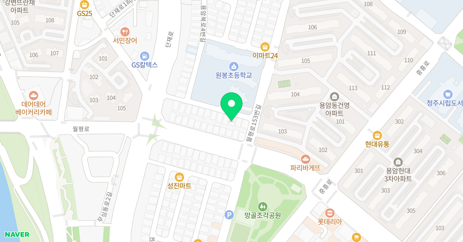 어린 음악대 원봉원 위치