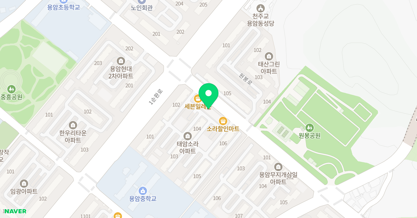슈퍼차일드 어린이수영장 청주용암점 위치