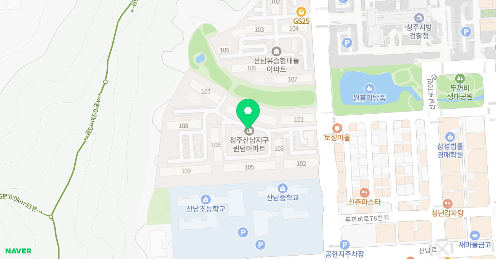 한우리독서토론논술 산남 퀸덤홈스쿨 위치