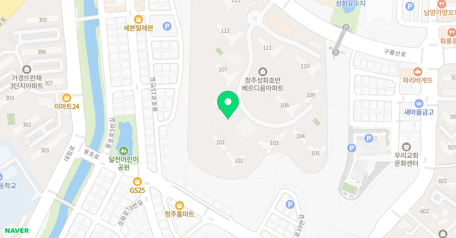 차이랑 중국어 청주호반캠퍼스 위치