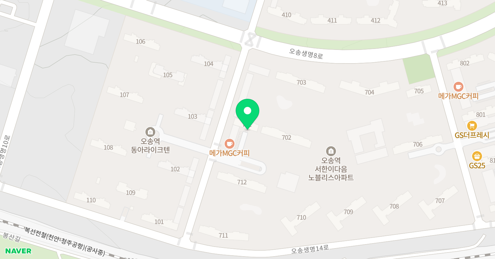 딩딩딩 홈뮤직 청주 흥덕지사 위치