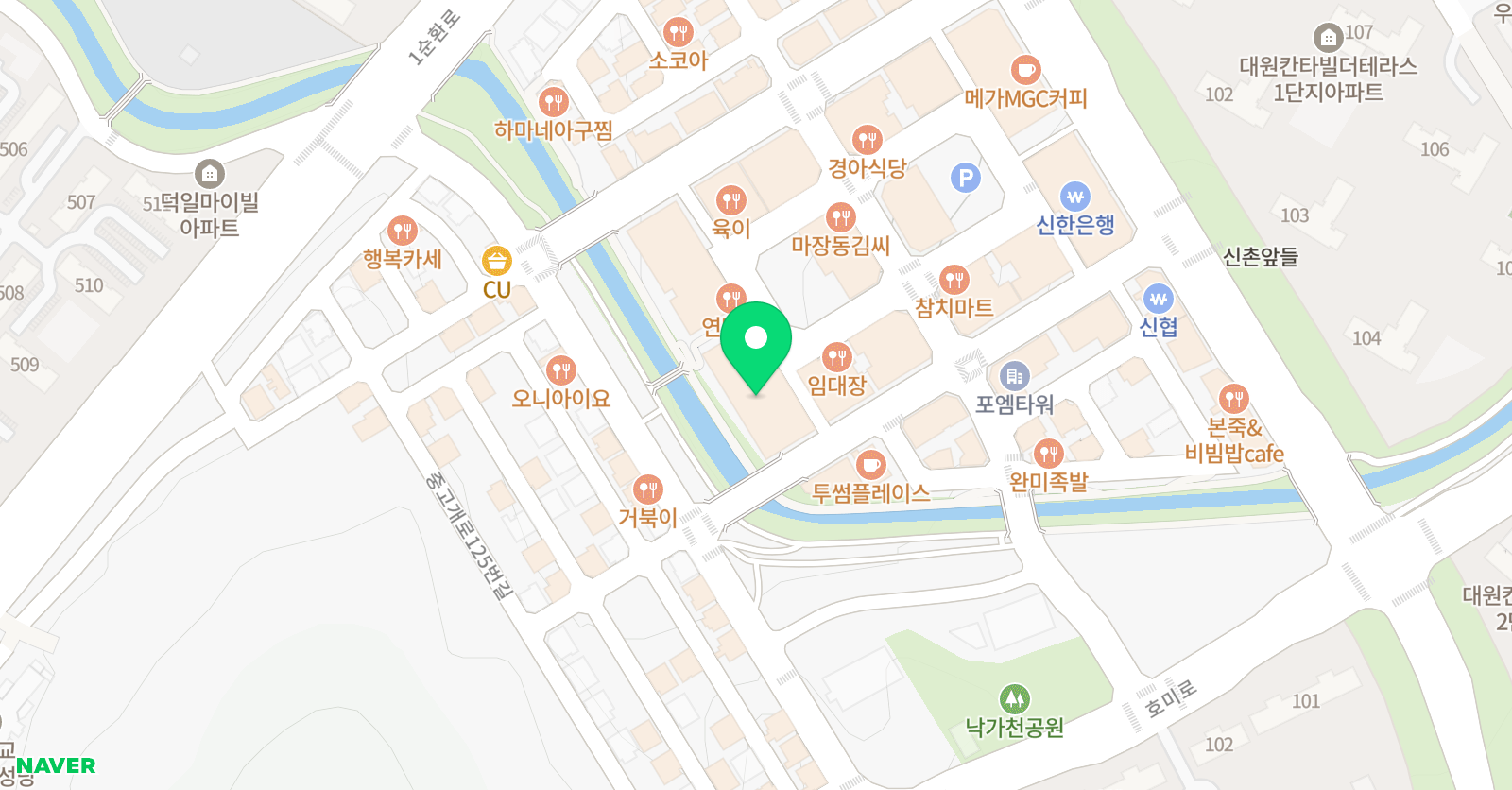 트래블 댄스학원 동남지구점 위치